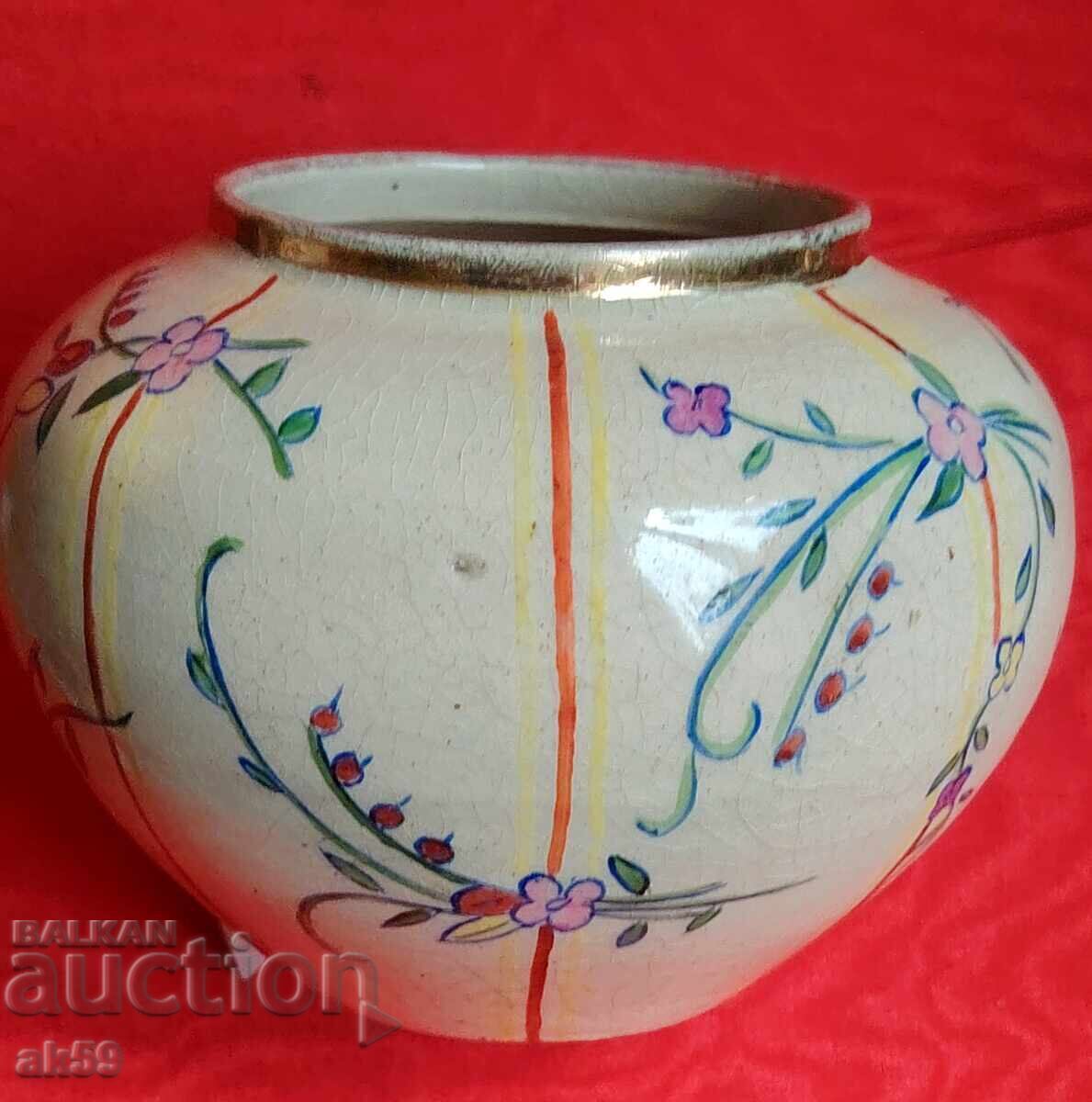 Old vase - ceramic - 5