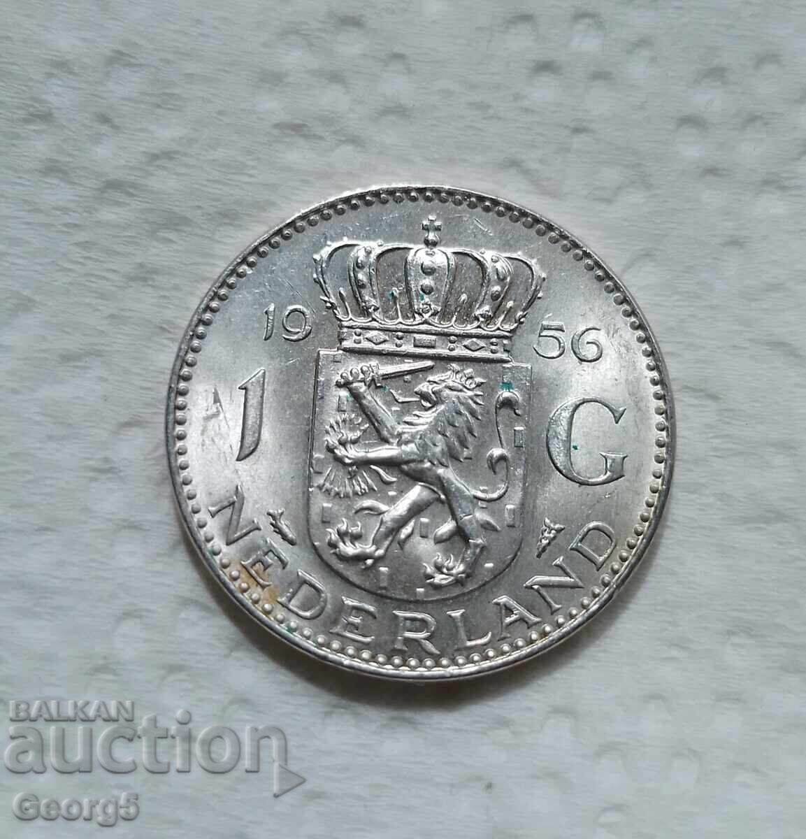 1 gulden 1956 - Argint cu preț € 20.00 | 39.12 BGN 1 gulden 1956 - Argint cu preț € 20.00 | 39.12 BGN