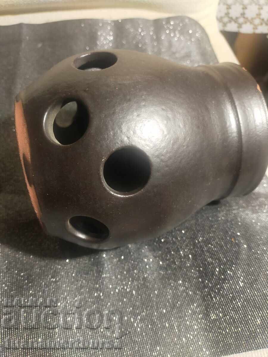 perforated ceramic bowl