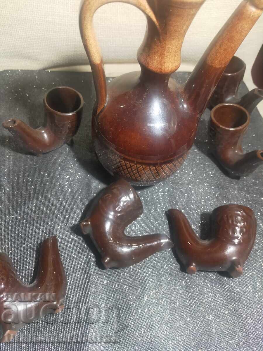 керамична кана и различни чаши с цена € 25.00 | 48.90 лв.