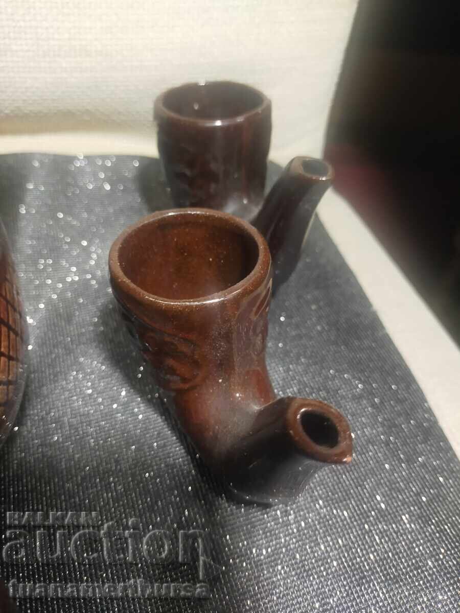 Аукцион керамична кана и различни чаши