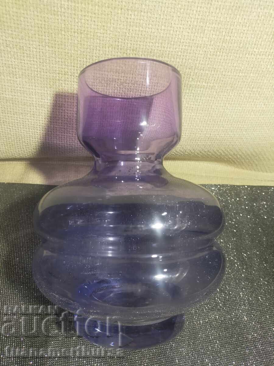 purple glass vase - 5