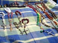 Old necklaces with cross