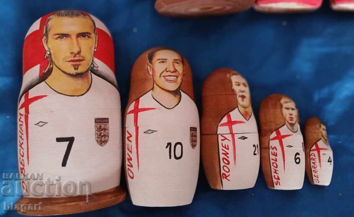 Matryoshka-Beckham-football England