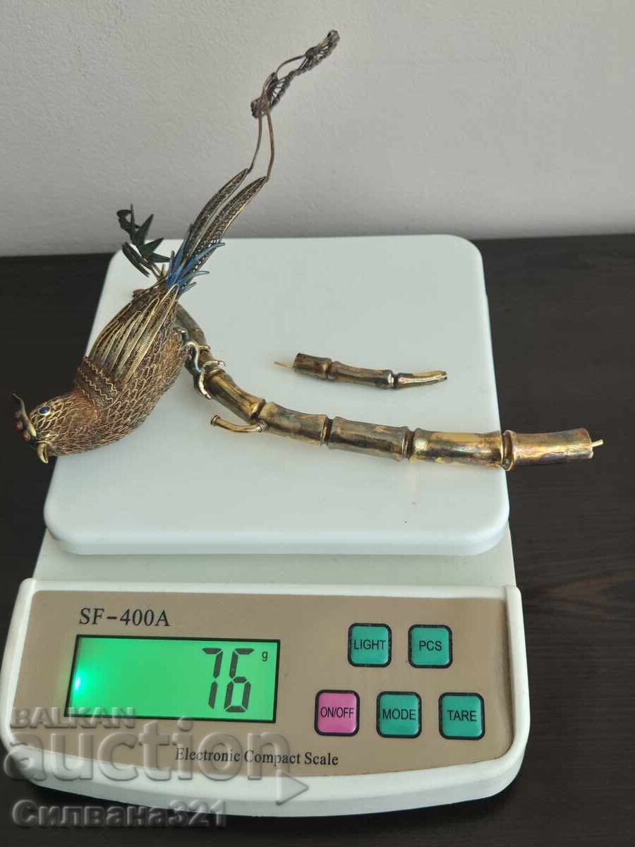 Argint Email Placat cu aur - 6