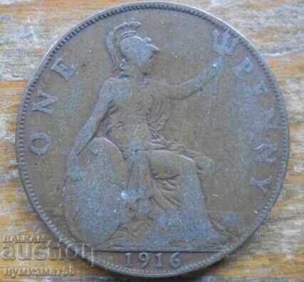 1 penny 1916 - Marea Britanie (Regele George V)