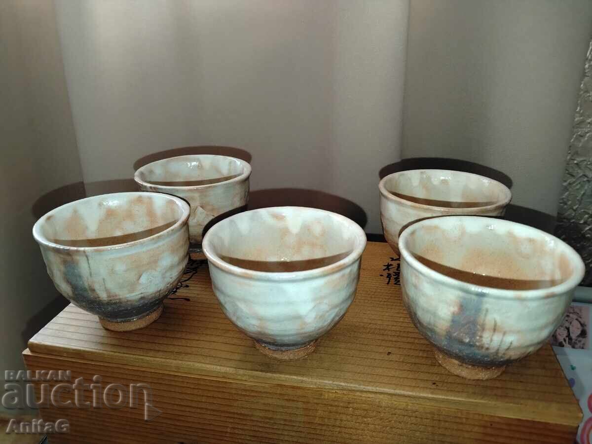 Set complet ceramică japoneză Hagi (Hagi-yaki) 5 buc. 11 cu preț € 100.00 | 195.58 BGN