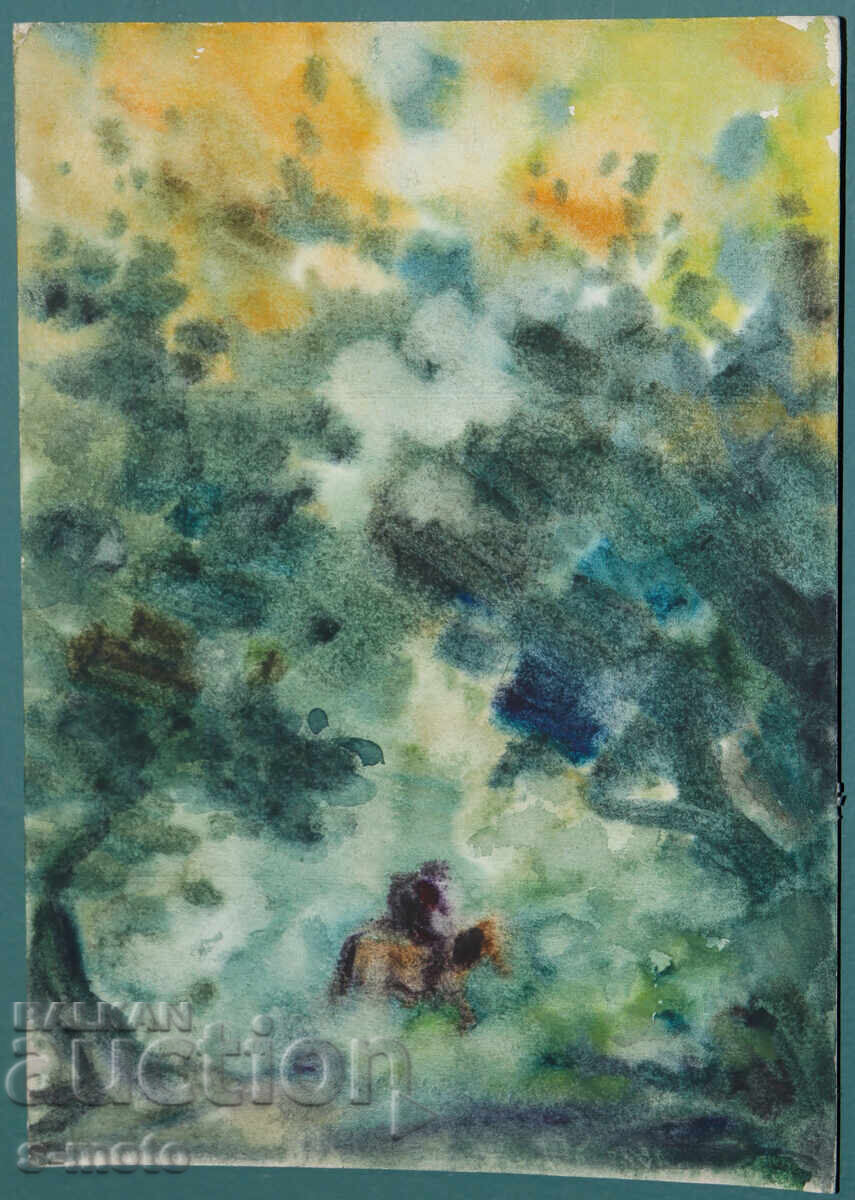 Tablou peisaj acuarelă cu preț € 70.00 | 136.91 BGN