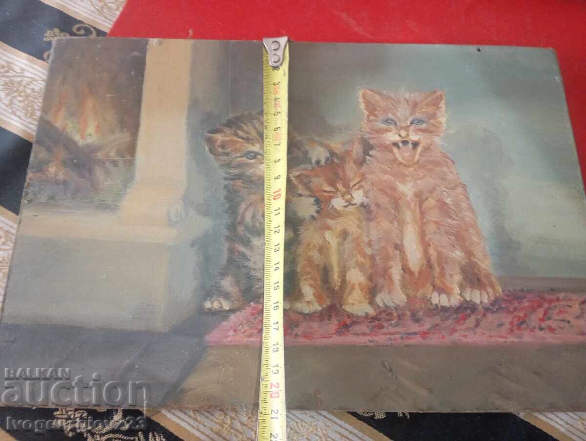 Πίνακας - γατάκια - 6 Πίνακας - γατάκια - 6