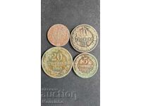 2 1/2, 5, 10, 20 стотинки 1888