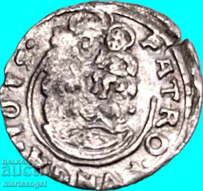 Ungaria Matia II Denar 1608-1619 Madona/Stema argint - 5 Ungaria Matia II Denar 1608-1619 Madona/Stema argint - 5