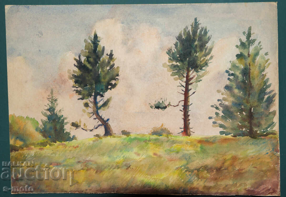 Παλιός πίνακας ακουαρέλα τοπίο με τιμή € 100.00 | 195.58 BGN Παλιός πίνακας ακουαρέλα τοπίο με τιμή € 100.00 | 195.58 BGN