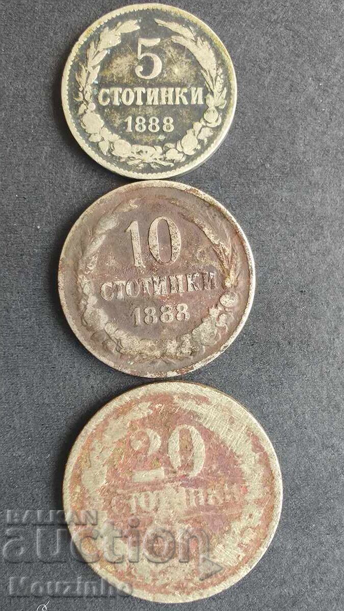 5, 10, 20 stotinki 1888 3