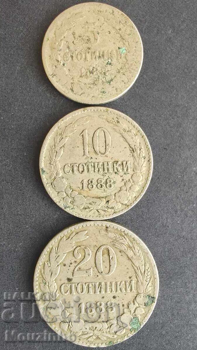 5, 10, 20 stotinki 1888 7