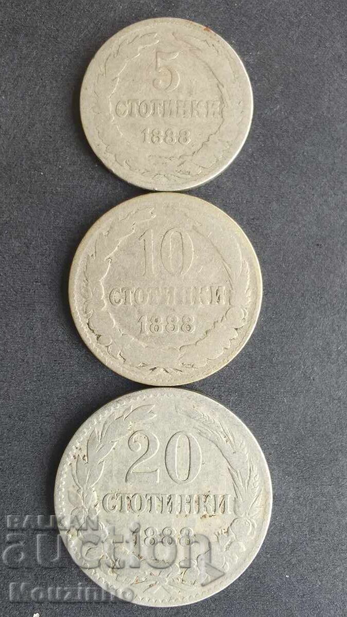 5, 10, 20 stotinki 1888 11