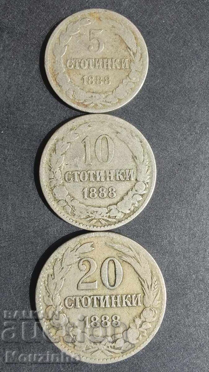 5, 10, 20 stotinki 1888 13