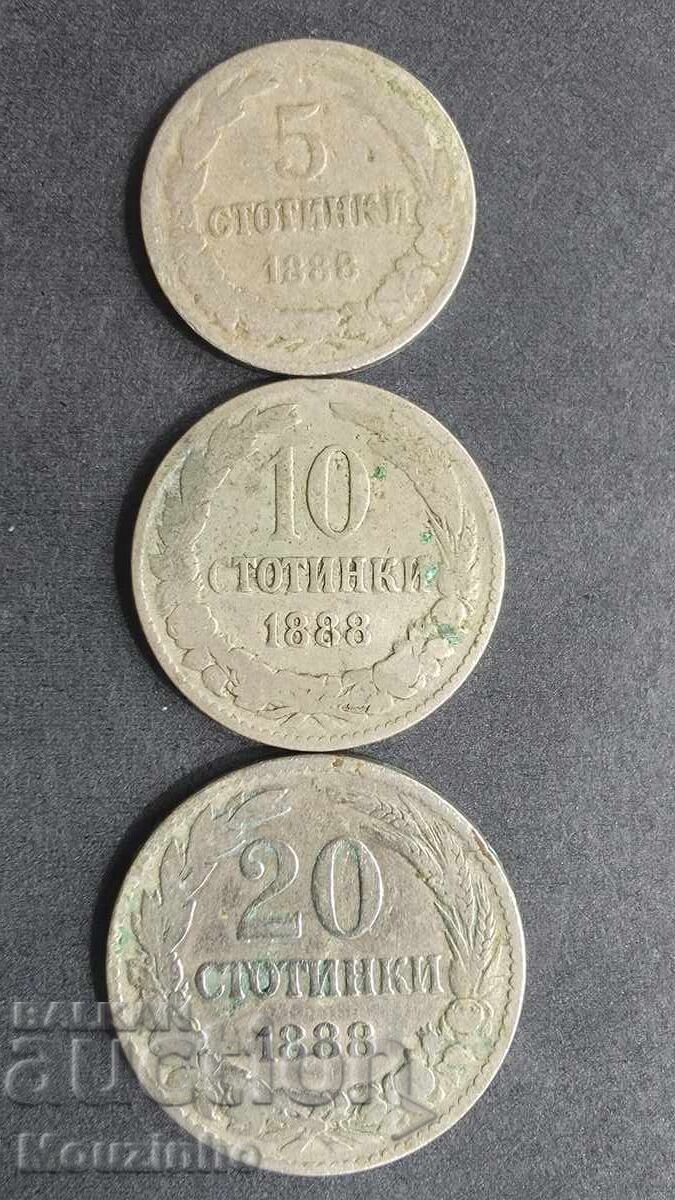 5, 10, 20 stotinki 1888 15
