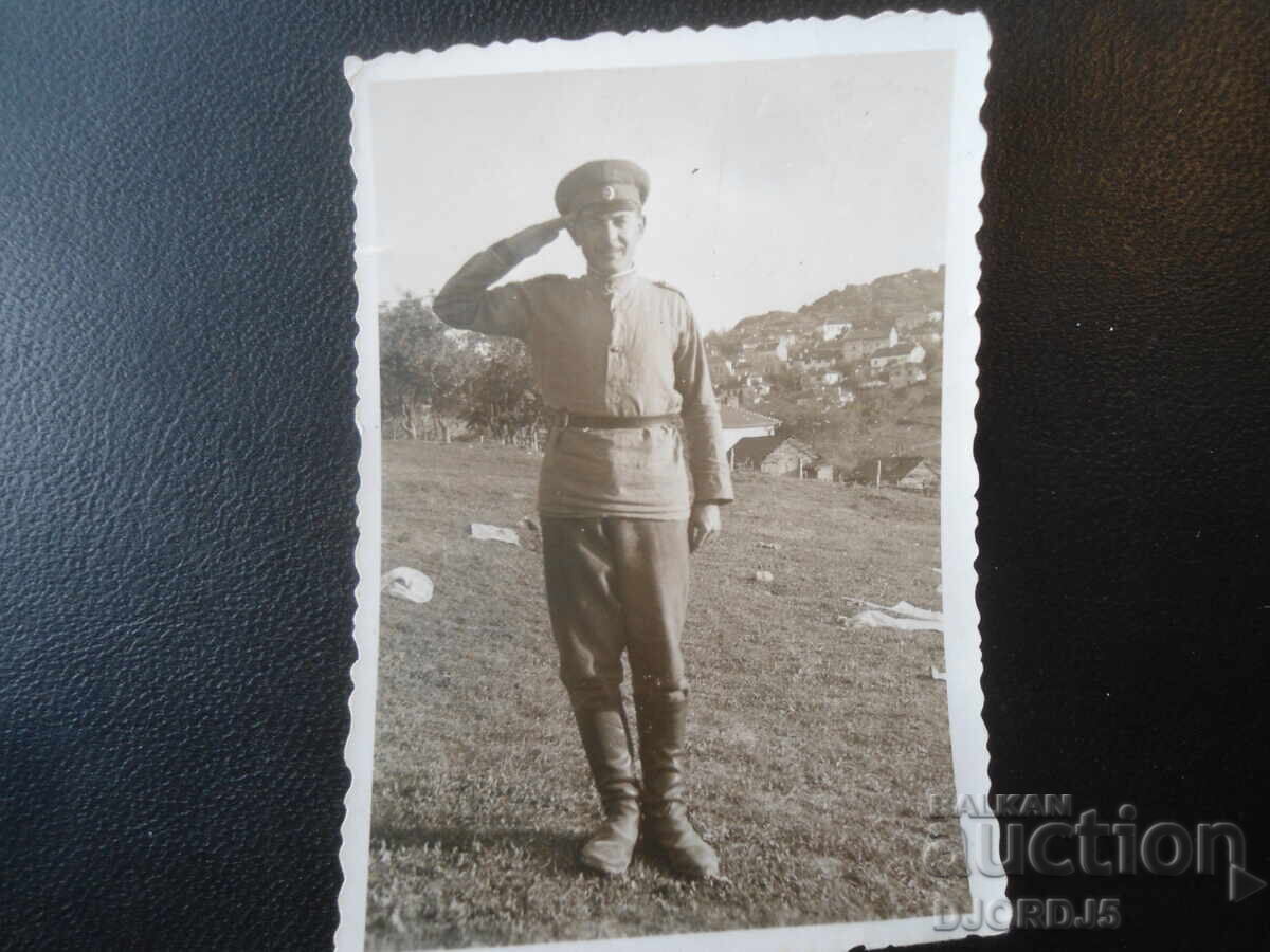 Fotografie veche, octombrie 1943, tânăr soldat