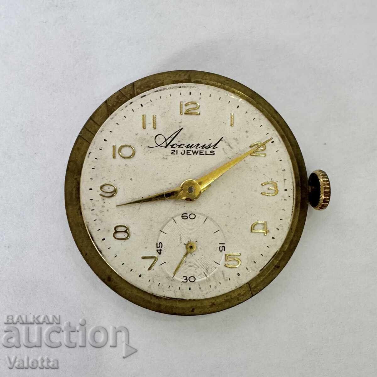 Ceas elvețian vintage Accurist cu 21 de rubine cu preț € 9.00 | 17.60 BGN