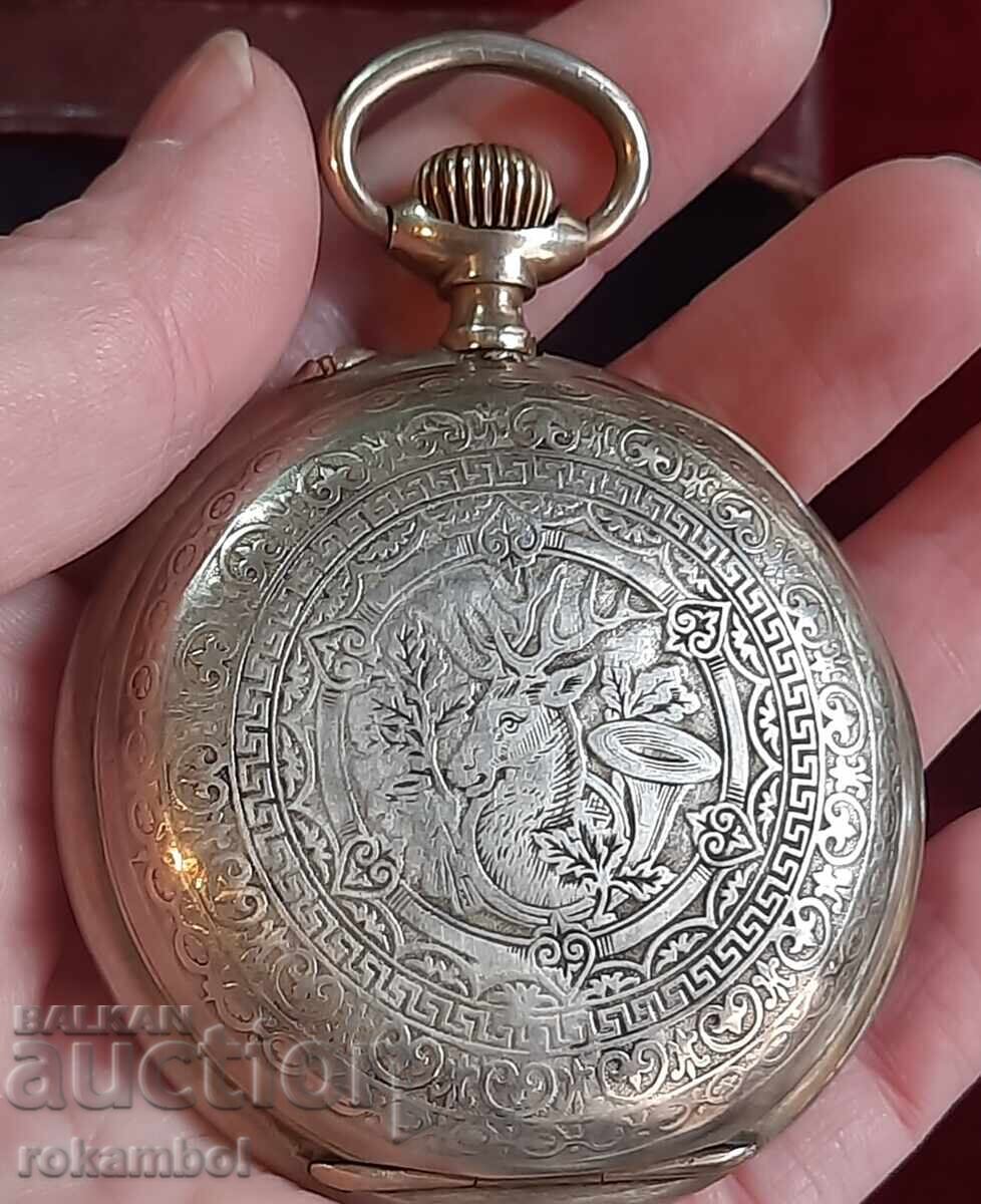 Аукцион Старинен Швейцарски джобен часовник
