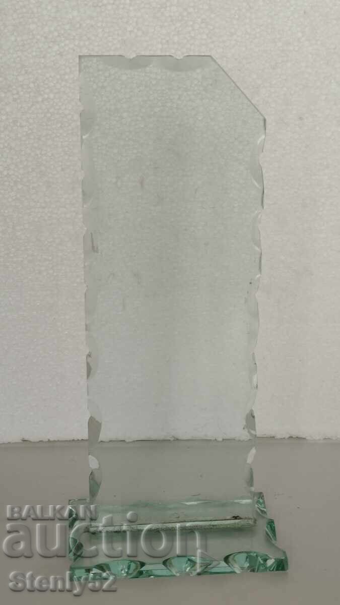 Licitație Suport din sticlă groasă pentru lipirea fotografiilor, plachetă