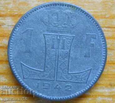1 franc 1942 - Belgia (ocupația germană)