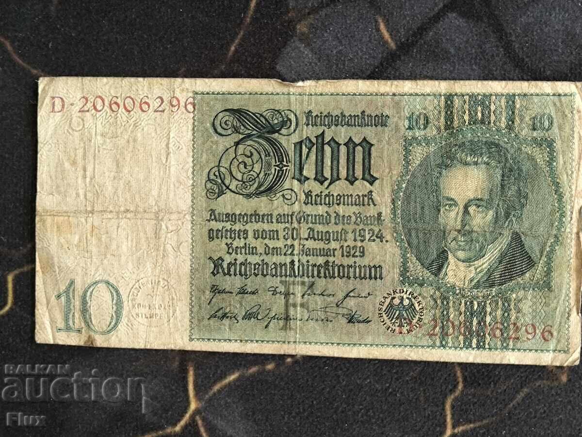 Τραπεζογραμμάτιο Ράιχ - Γερμανία - 10 μάρκα | 1924