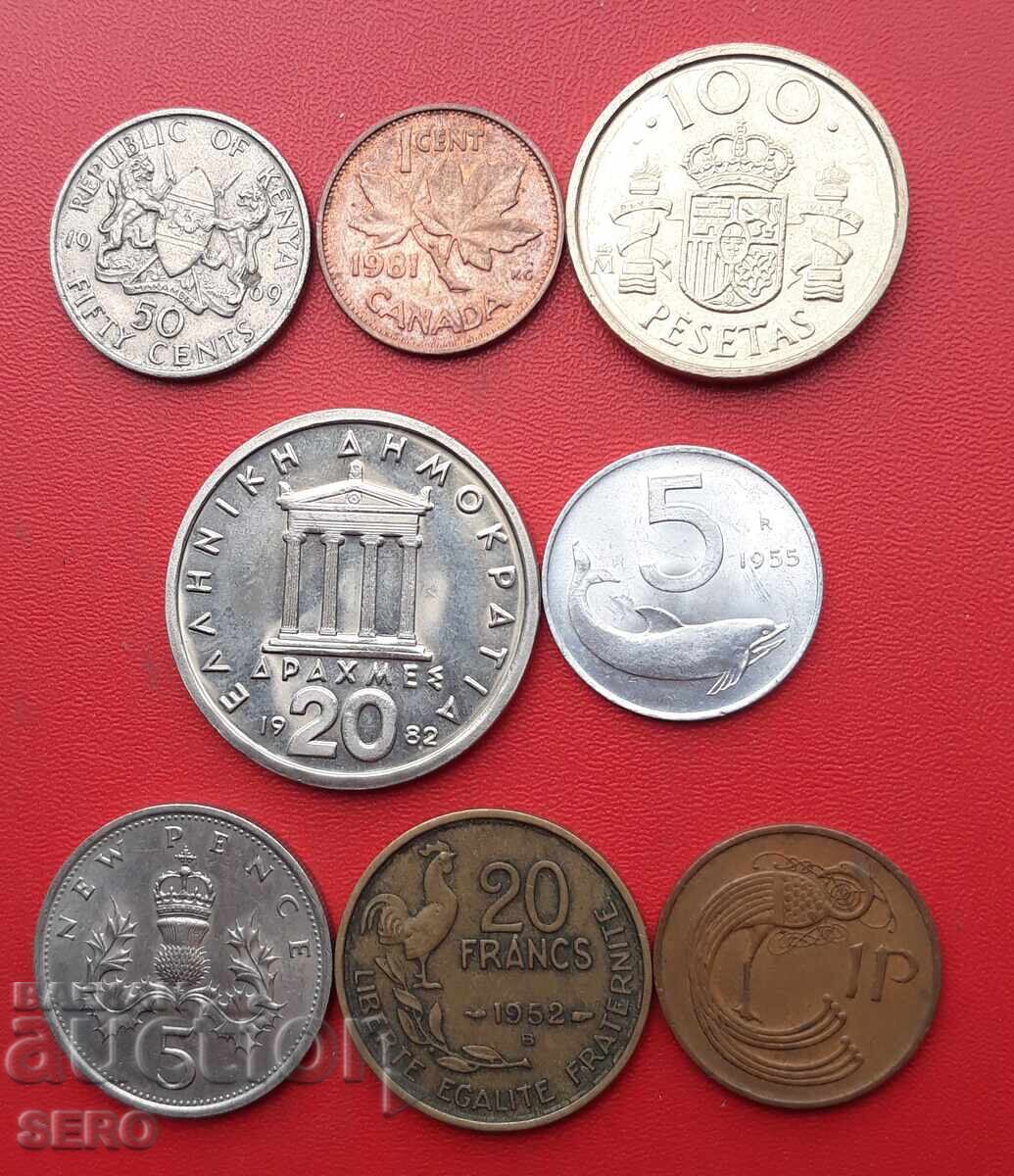 Смесен лот от 8 монети Смесен лот от 8 монети