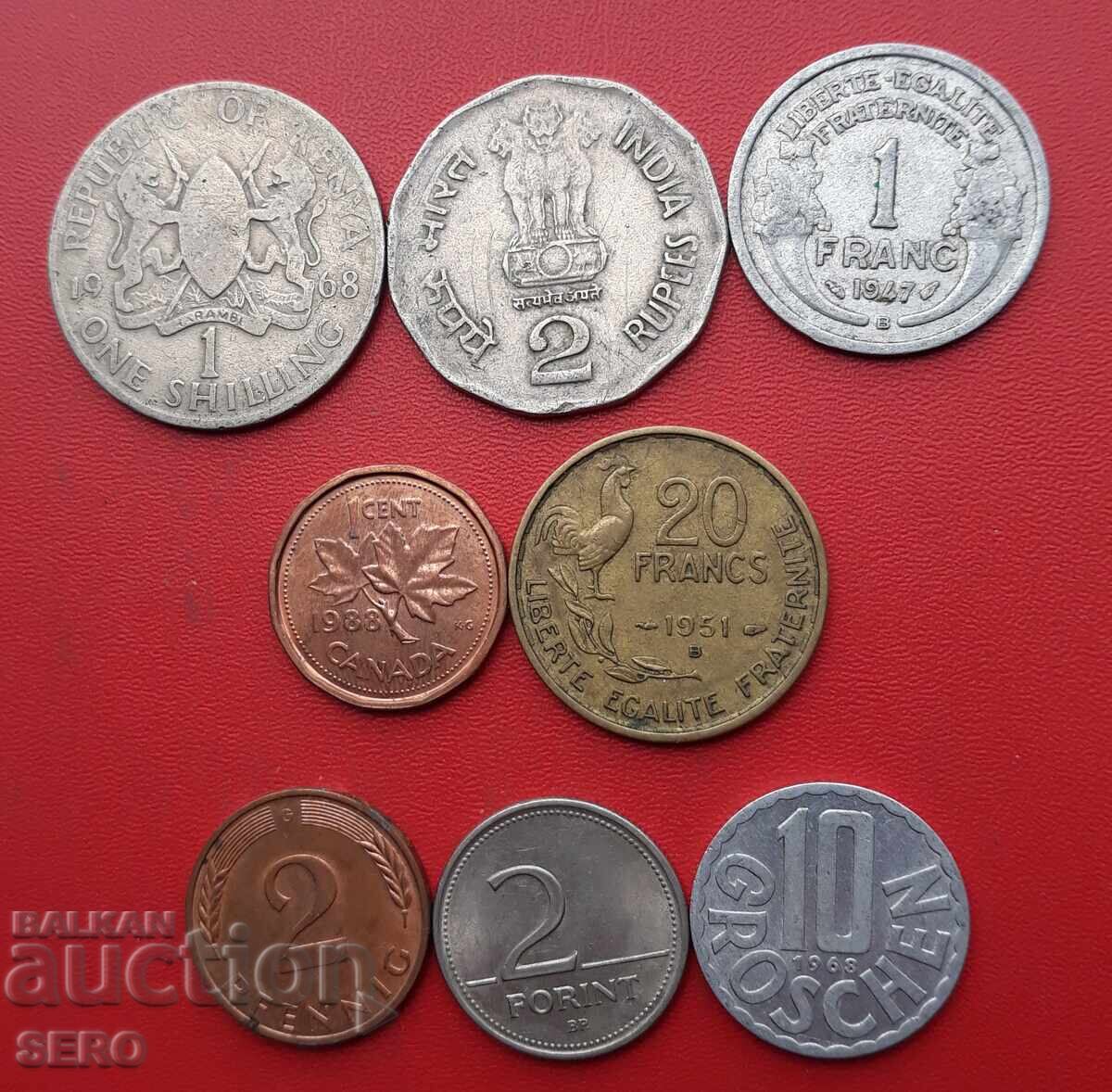 Смесен лот от 8 монети Смесен лот от 8 монети