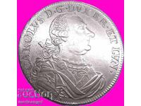 2/3 τάληρο 1764 Γερμανία Βράουνσβαϊγκ και Λύνεμπουργκ Κάρολος Α' ασήμι