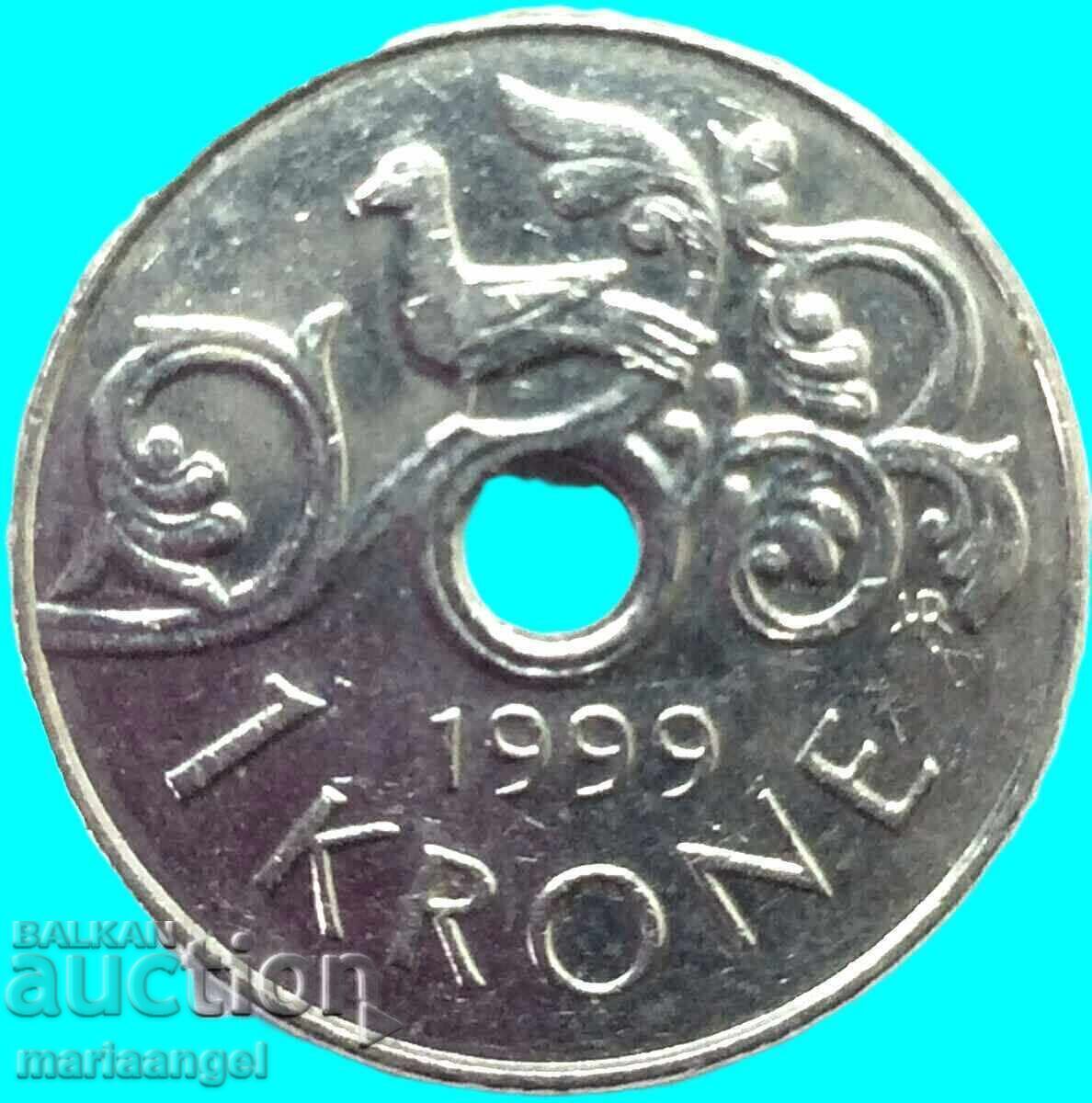 Παράδοση Νορβηγία 1 κορώνα 1999