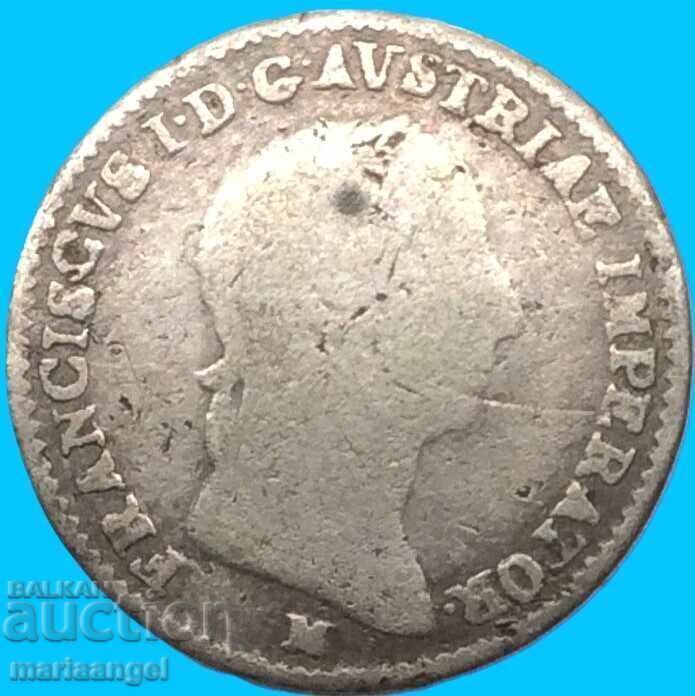 1/4 Lira 1823 Austria for Italy M-Milan Lombardy-Venetia - 6