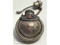 Tibetan/Nepalese pendant vial with Garuda motif