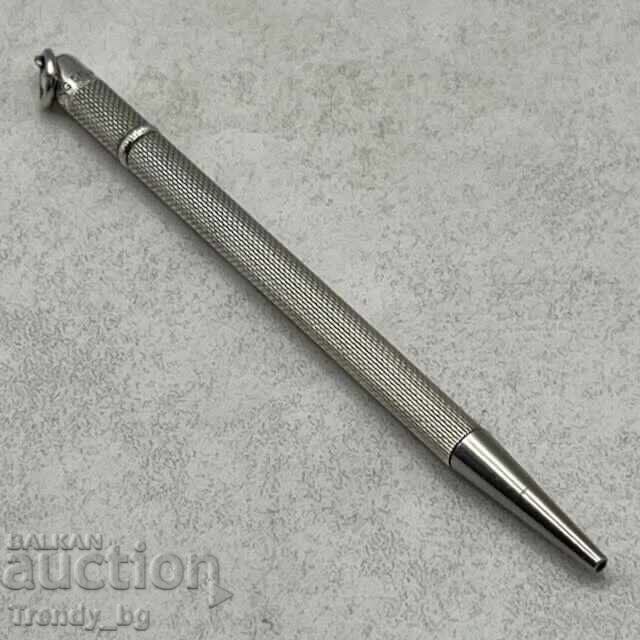 Creion mecanic antic miniatural din argint sterling, 1930