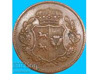 1 зекслинг 1850 Германия Шлезвиг-Холщайн 27мм 9,59г Rare