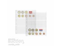 NUMIS sheets for Euro coin sets - 5 pcs. pack