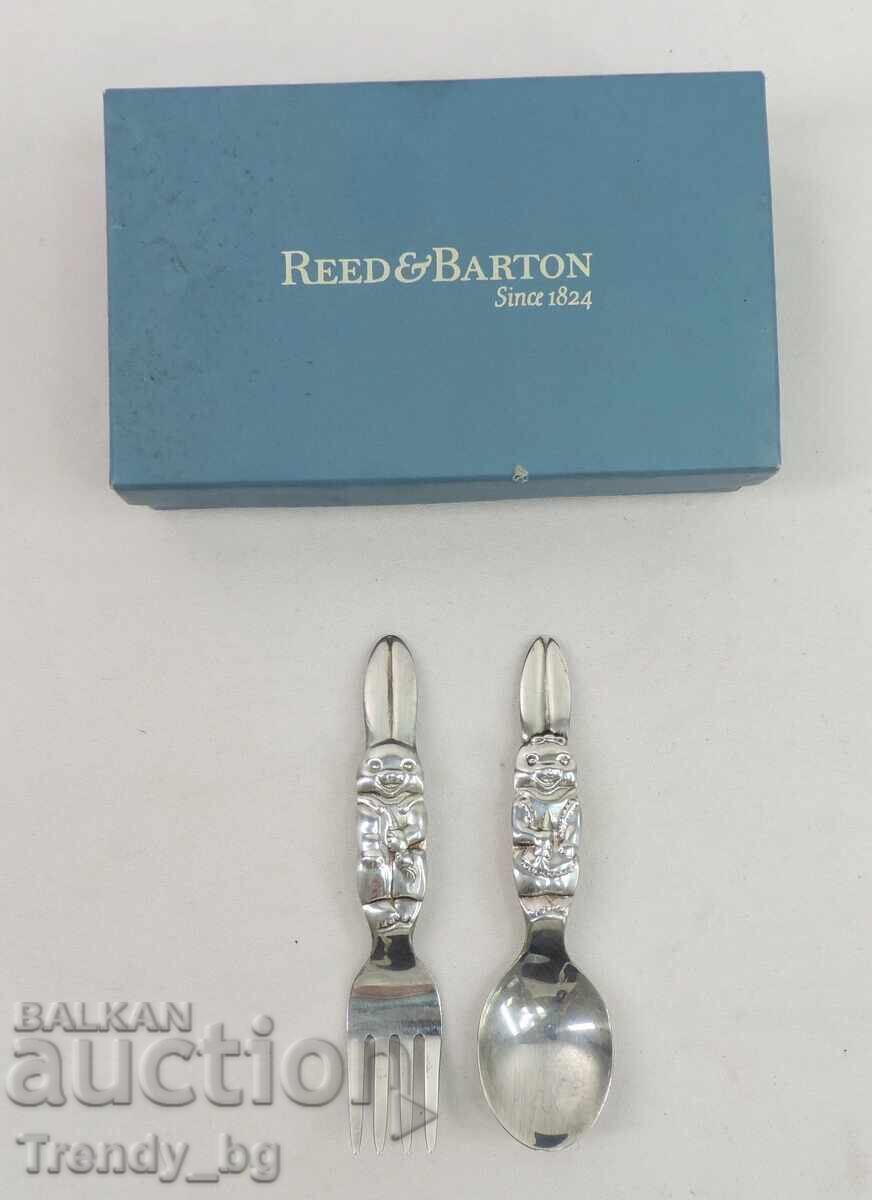 Set pentru copii Reed & Barton "Peter Rabbit" – Placat cu argint Set pentru copii Reed & Barton "Peter Rabbit" – Placat cu argint