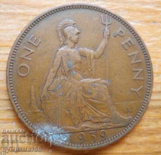 1 penny 1939 - Marea Britanie (regele George al VI-lea)