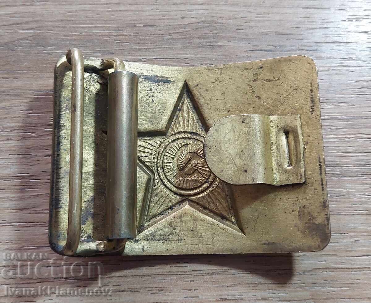 Cataramă pentru curea Rusia bronz retro pentru colecționari - 5