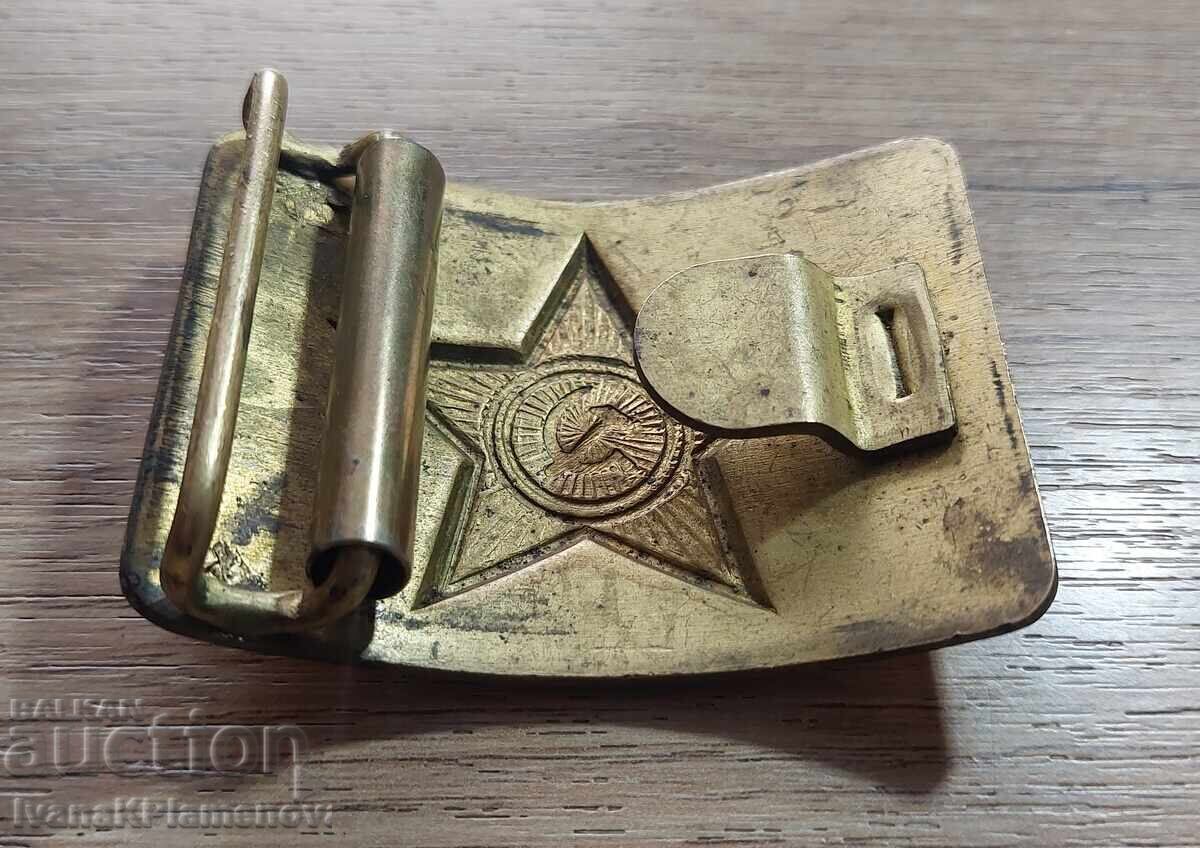 Cataramă pentru curea Rusia bronz retro pentru colecționari - 6