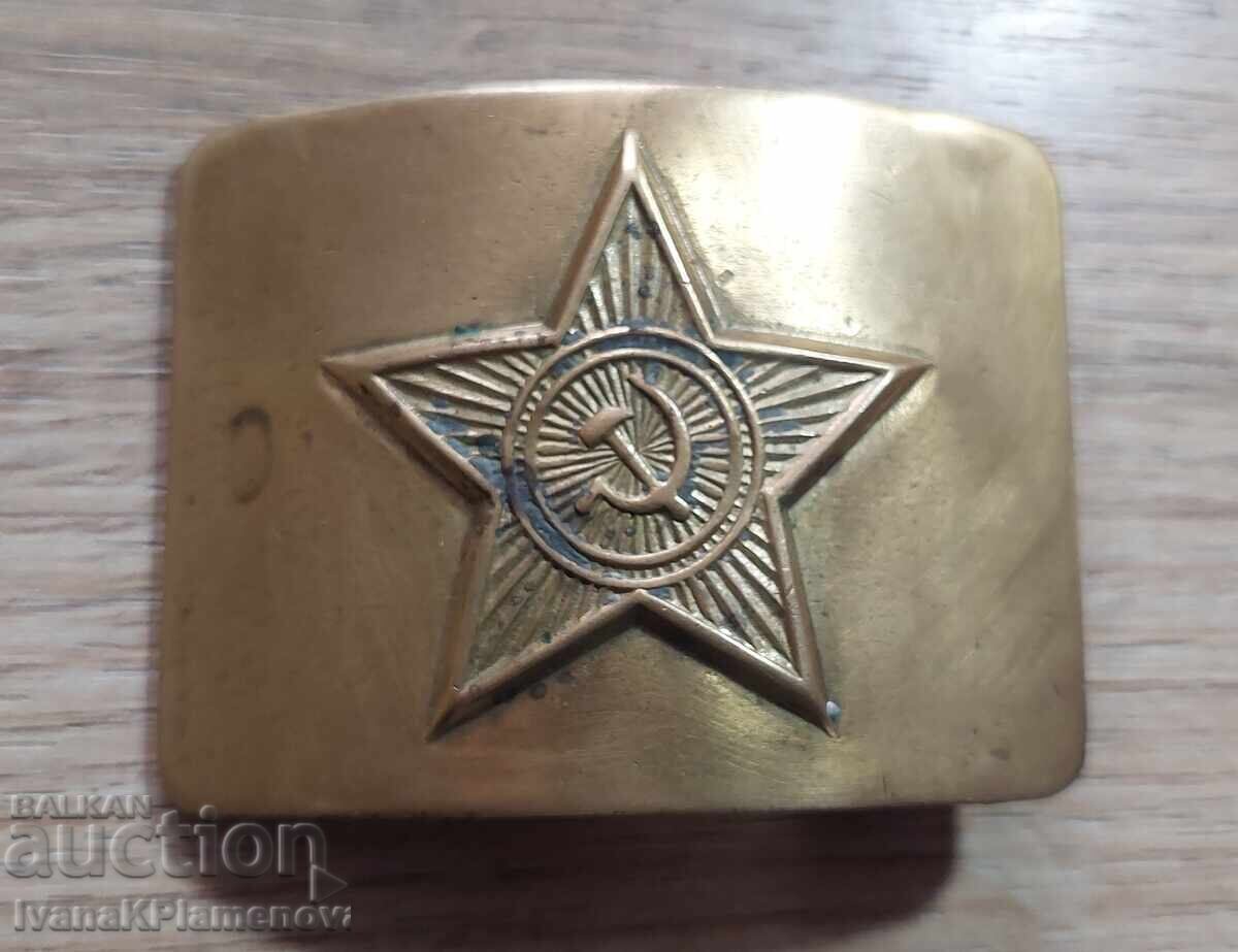Cataramă pentru curea Rusia bronz retro pentru colecționari