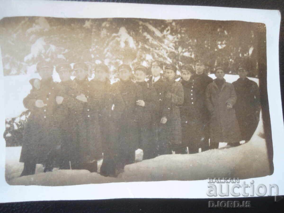 Fotografie veche, 27.XII.1929, Sofia, Din Grădina Borisova