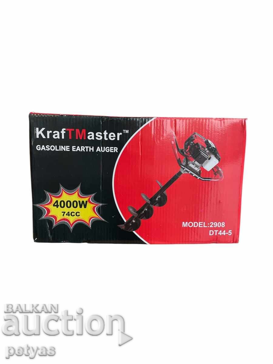 Бензиновият свредел Kraft Мастер 74 cc 4500 Вата/5.5 к.с. Бензиновият свредел Kraft Мастер 74 cc 4500 Вата/5.5 к.с.
