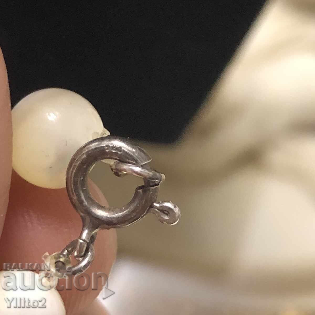 Mother-of-pearl and silver necklace - 5