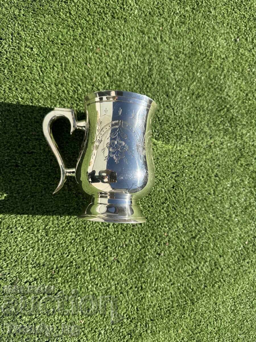 Pahar argintat pentru bere sau vin – stil clasic cu preț € 35.00 | 68.45 BGN