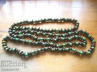 Colier lung din lemn cu două rânduri