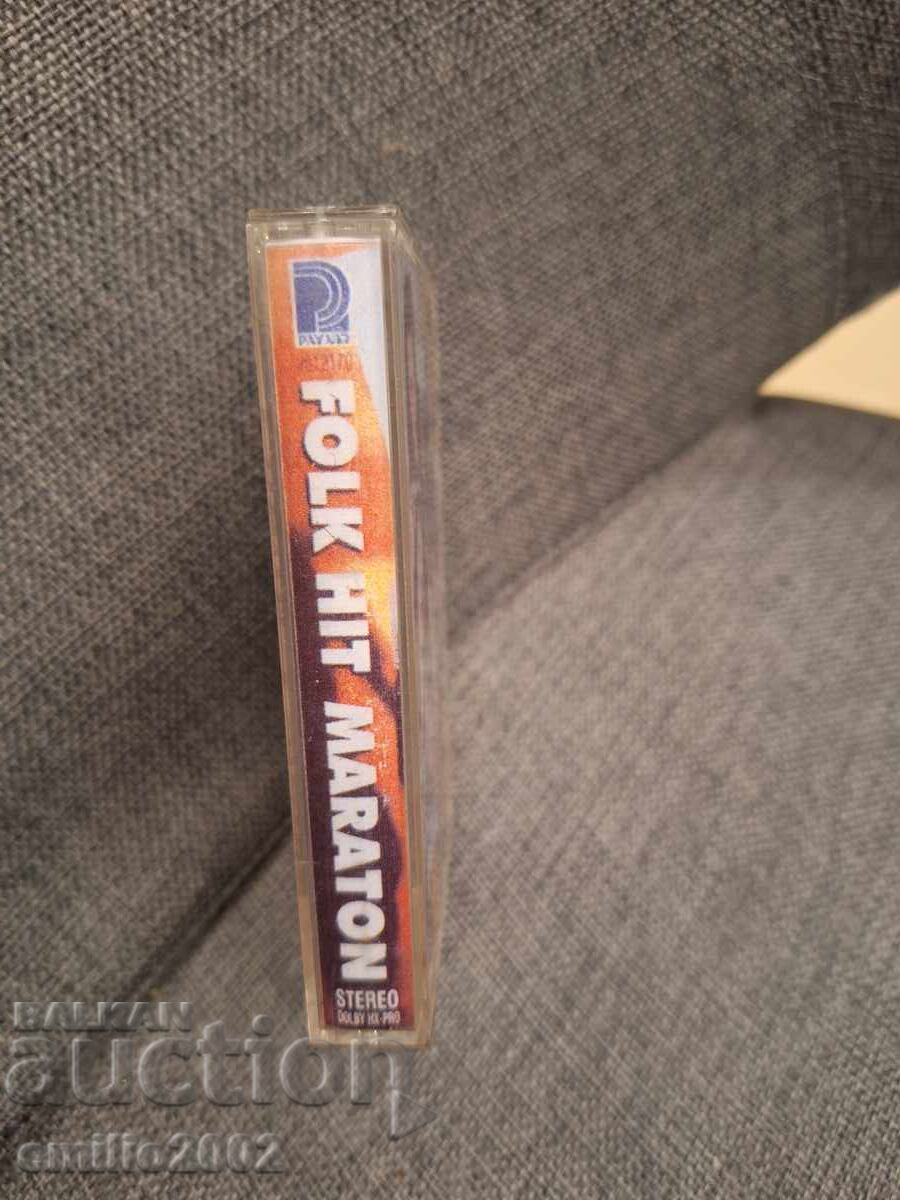 Casetă audio - Maraton de hituri folk cu preț € 1.49 | 2.91 BGN Casetă audio - Maraton de hituri folk cu preț € 1.49 | 2.91 BGN
