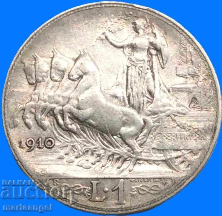 1 lira 1910 Italy silver Patina - 5 1 lira 1910 Italy silver Patina - 5