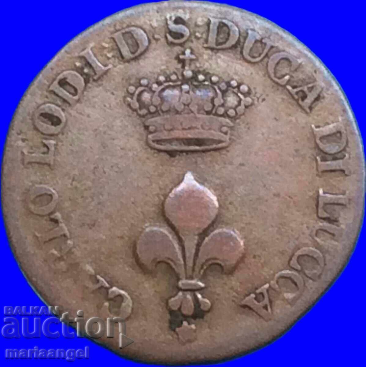 Lucca 1 soldo 1841 Carlo Lodovico - Duce di Lucca Ιταλία με τιμή € 29.80 | 58.28 BGN