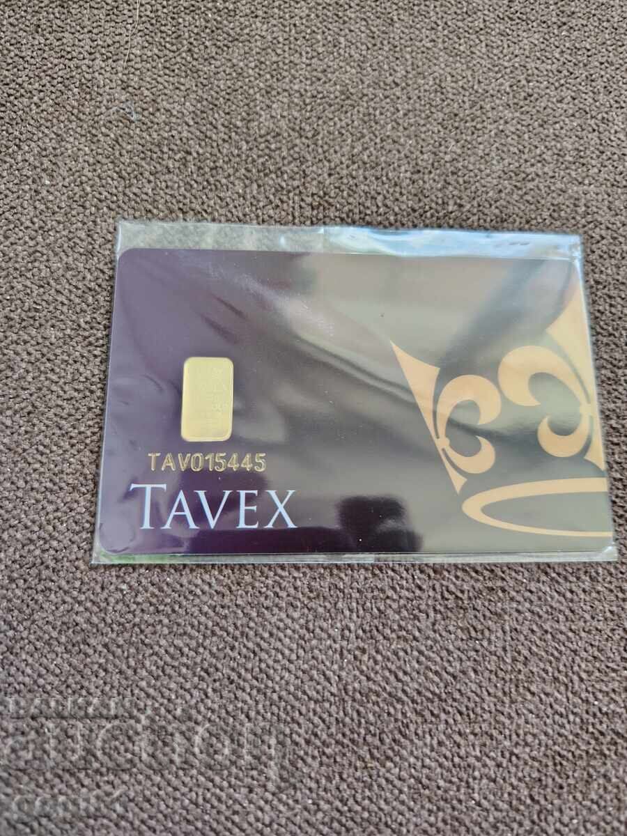 Zlatna plochka Tavex 0,25 gr 24 karata - 5 Zlatna plochka Tavex 0,25 gr 24 karata - 5